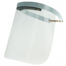 Clinic Gear Curved Face Visor with ABS strap and elastic band fitting