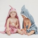 Elegant Baby Bath Wrap/Towel Mauve Shark