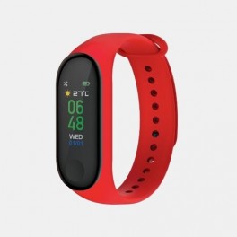 Volkano Active Tech Core Series Fitness Bracelet with Heart Rate Monitor - Red